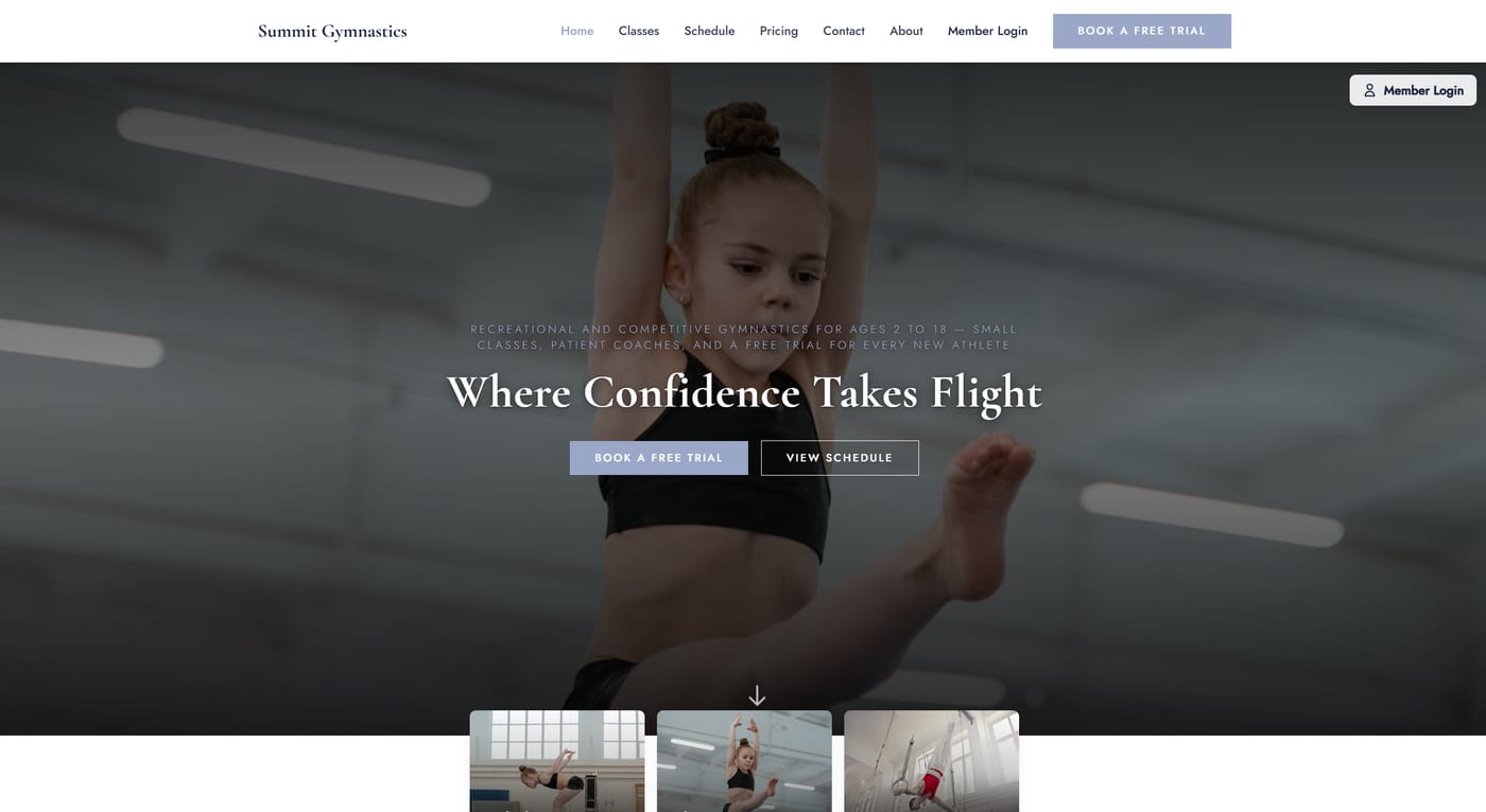 Atlas website template