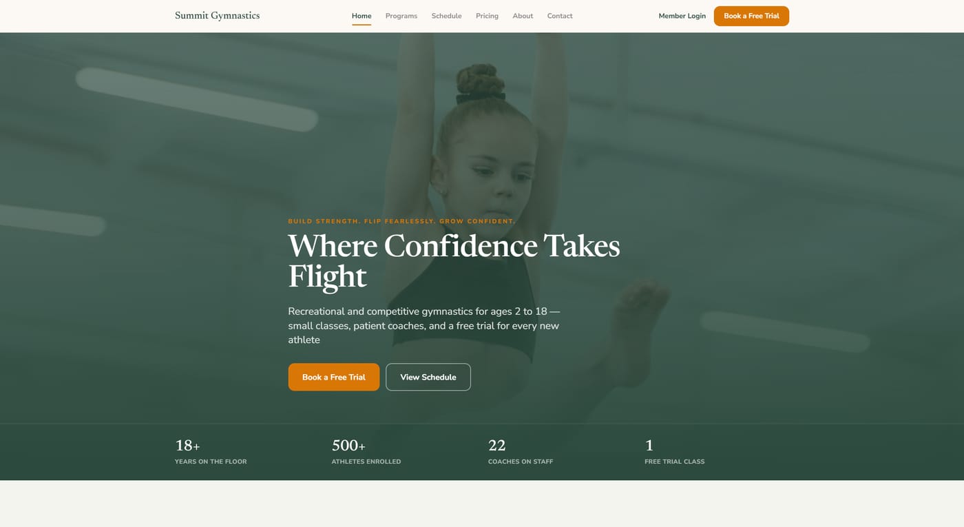 Clubhouse website template